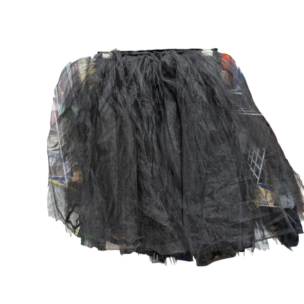 Unbranded Tulle Tutu Skirt Women One Size Black Excellent Mesh Layered Mini